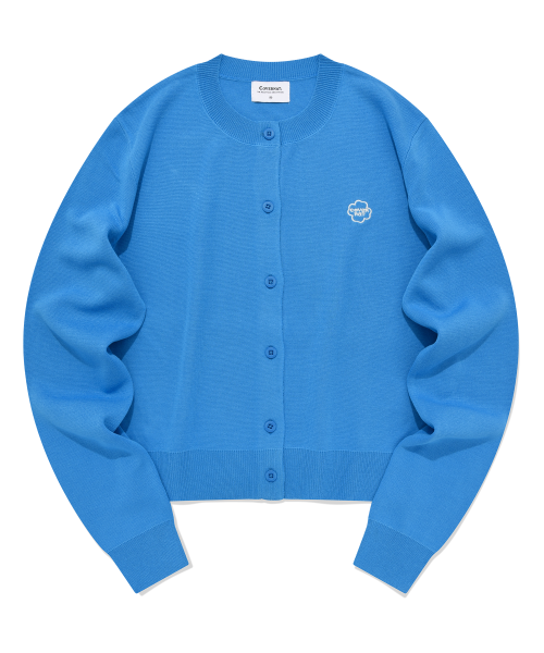 Женский укороченный вязаный кардиган Blue