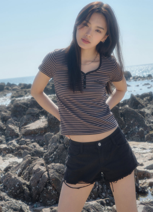 애즈온() SOLID BLACK SHORT PANTS 상품 이미지