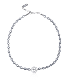 Luminary Mignon Necklace 4mm-Gray