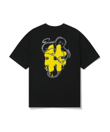 [BEENTRILL X ARKADDITION] 유령 아트웍 오버핏 반팔 티셔츠(블랙)