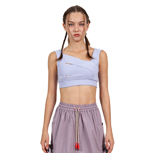 __BR0__Cropped Knit Top Sleeveless