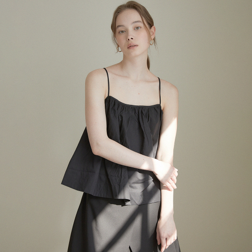 Shirring Camisole (black)