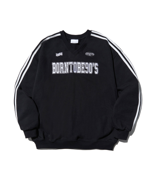 MUSINSA | 1993STUDIO 90S Track Sweatshirt_Black