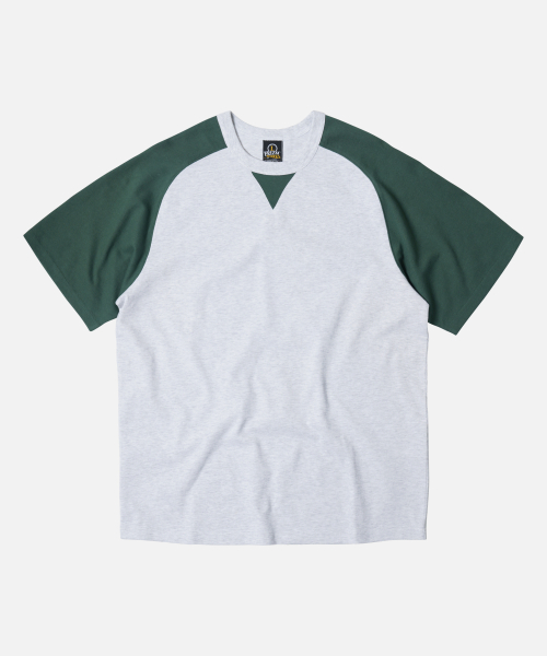 Forest Green Raglan 프리즘웍스(FRIZMWORKS) ROUNDED RAGLAN HALF TEE _ FOREST GREEN - 사이즈 & 후기 | 무신사