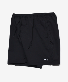 NYLON HALF BEACH SHORTS BLACK