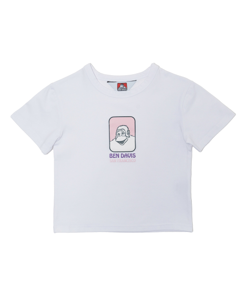 ORIGINAL FACE STRETCH CROP TEE WHITE