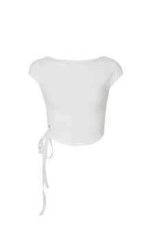 JADE BACKLESS TOP white