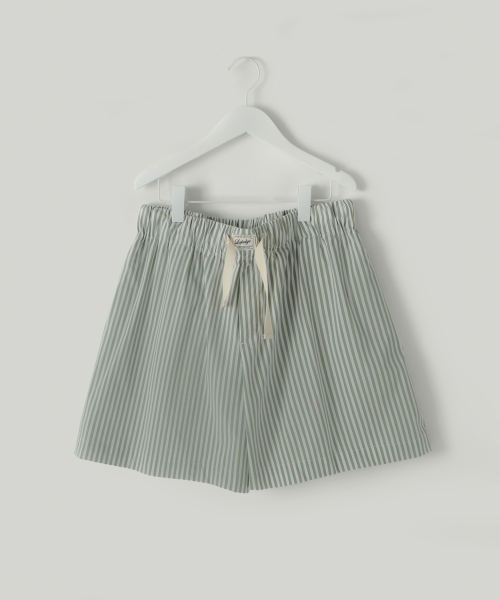 Musinsa Lafudge For Woman Oro Poplin Pajama Shorts Lily Green St