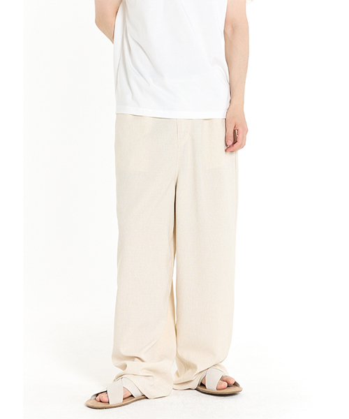 COOL WIND-WIDE PANTS (IVORY)