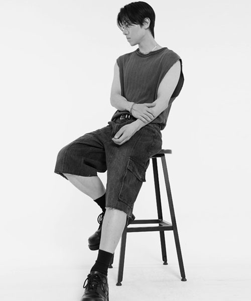 BIKER CARGO SHORTS (BLACK)