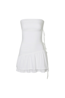 BELLA TUBE DRESS white