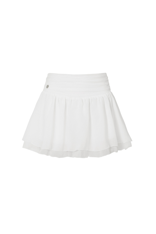 MUSINSA公式 | PAINORPLEASURE LILY MINI SKIRT white