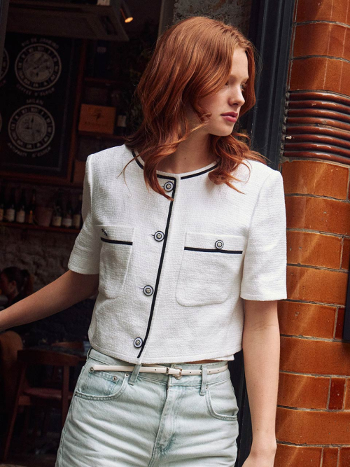 ★on&on★ Round Collarless Jacket NEW4XJ538 Round Collarless Jacket NEW4XJ538 - 감도 깊은 취향 셀렉트샵 29CM