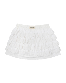 Lace Can Can Skirt - White