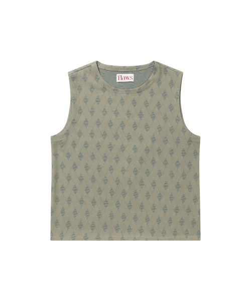 Denim Argyle Sleeveless