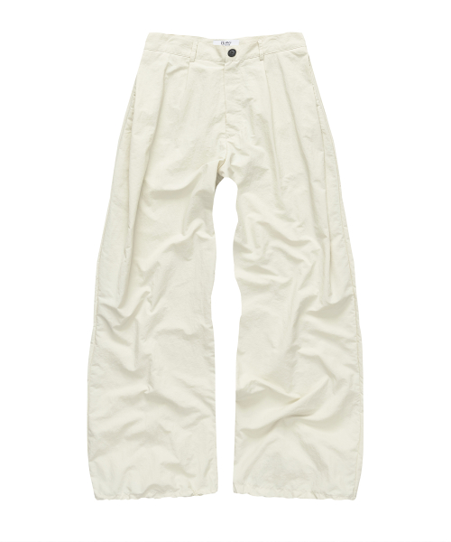 Side Two Tuck Balloon Pants [CREAM]