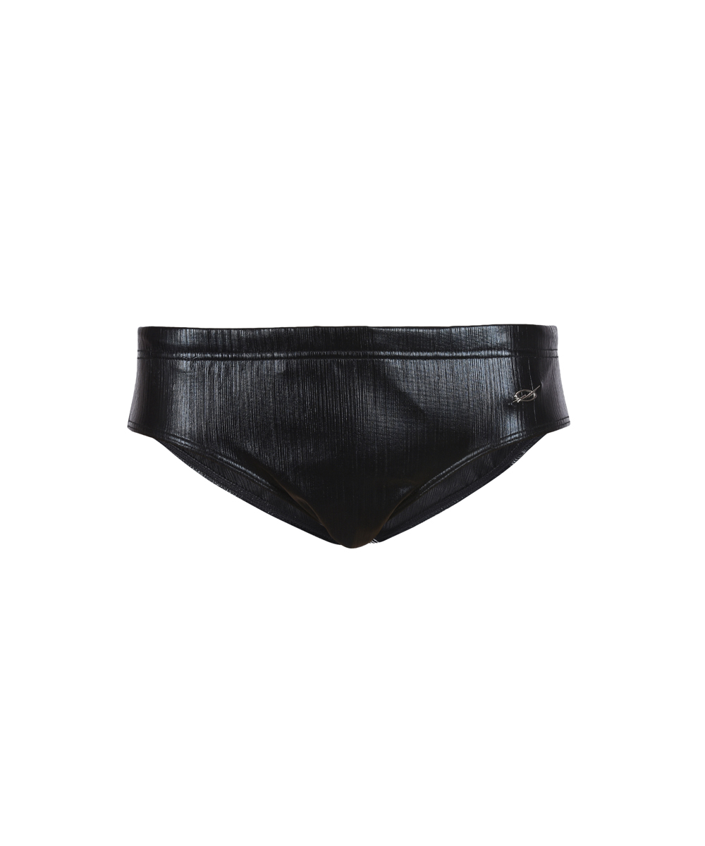 Metallic swim brief - Black