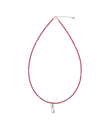 Coral Logo Necklace - Red