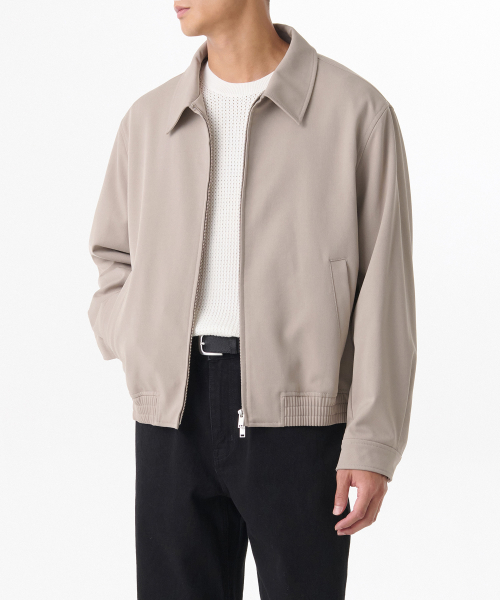 Свободный минималистичный блузон [Light Beige]