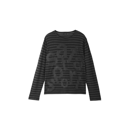 MUSINSA公式 | SAFARISPOT チケッティングストライプボーダーT（ブラック）