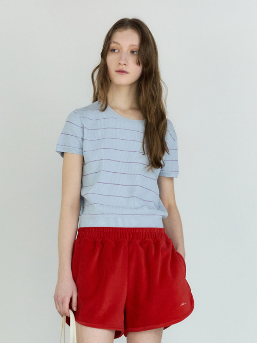 시엔느() Rome Stripe Knit (Sky Blue) 상품 이미지