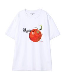 [VINTAGE TOMATO]LOOSE FIT 라운드 넥 반팔티_화이트