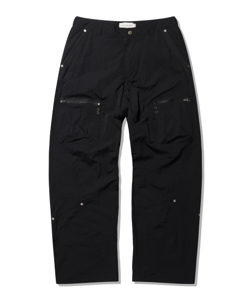Широкие брюки Section с заклёпками Black