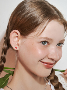 [sv925] pretty ribbon earring