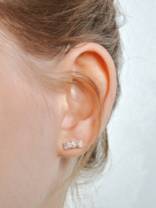 [sv925] classy ribbon earring