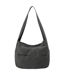 Cotton big crossbag CHARCOAL