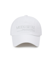 Misekiseoul logo ball cap WHITE