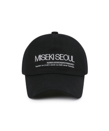 Misekiseoul logo ball cap BLACK