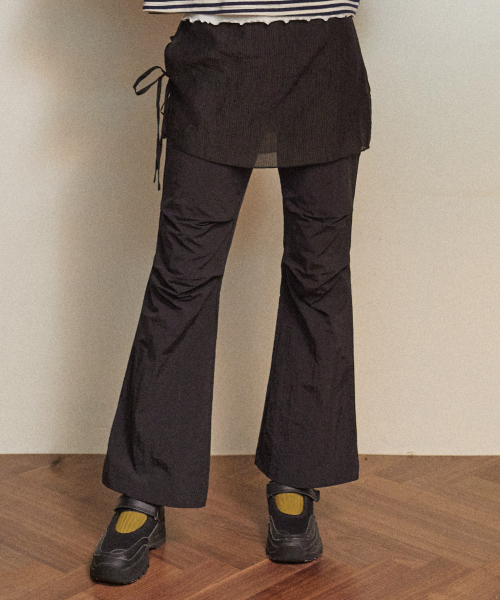 W RIVER SKIRT PANTS [2 COLOR]
