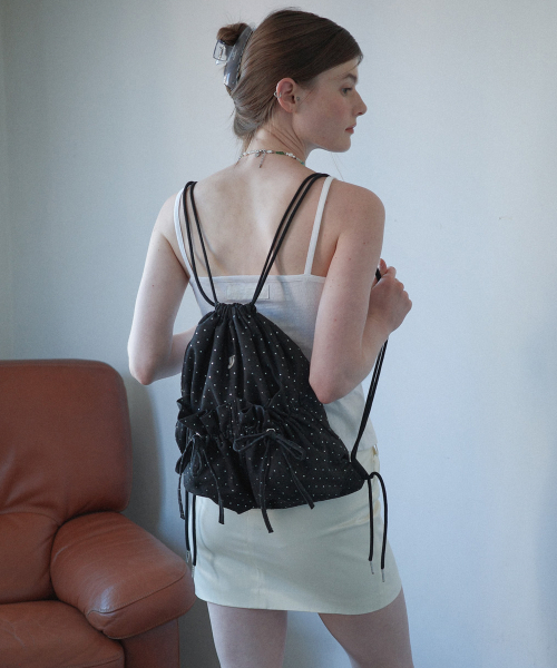韓国人気ブランド☆tie gym sack (star black)/YEOMIM 韓国人気ブランド☆tie gym sack (star black)/YEOMIM (YEOMIM