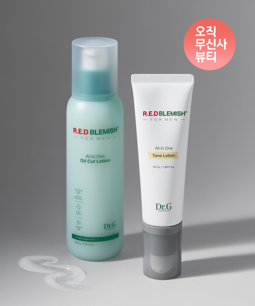 닥터지() 레드 블레미쉬 포 맨 톤 업 로션 50mL+오일 컷 로션 150mL 상품 이미지