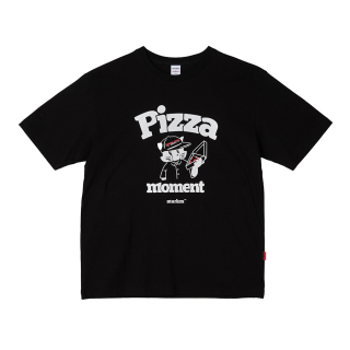 마크엠(MARKM) [MARKMxCORNER PIZZA JOINT] MARKO HALF T-SHIRTS-BLACK 상품 이미지