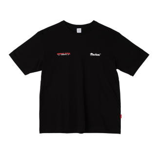 마크엠(MARKM) [MARKMxCORNER PIZZA JOINT] PIZZA SHOP HALF T-SHIRTS-BLACK 상품 이미지