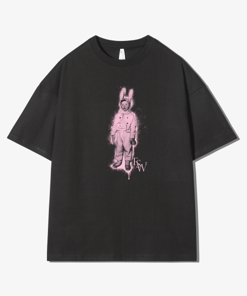 IM A RABBIT SHORT SLEEVE - BLACK