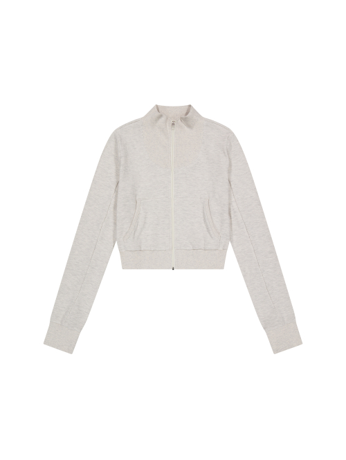 FITTED TRACK TOP [OATMEAL]