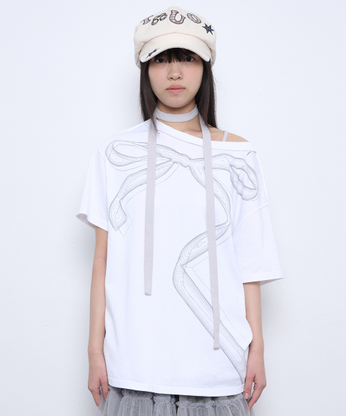 DAMAGED T-SHIRTS [WHITE]