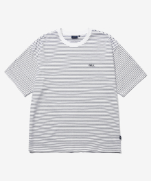 SMALL ARCH LOGO STRIPE T-SHIRT WHITE