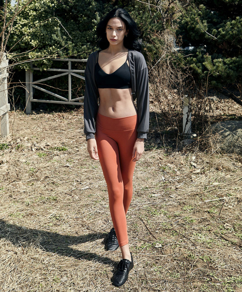 Женские леггинсы для йоги DEVI-B0075 9/10 Carrot пилатес