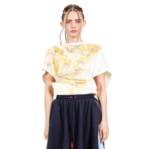 [MXM1FKTPN004WT]Twisted трикотаж Top Sleeveless