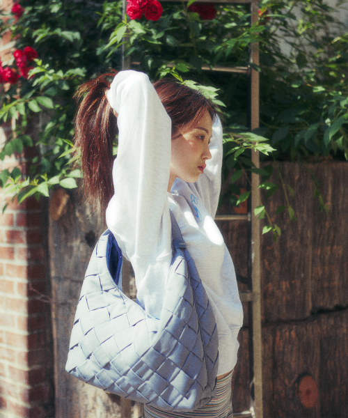 ELBATEGEV】LEATHER RING MESH BAG ELBATEGEV】LEATHER RING MESH BAG