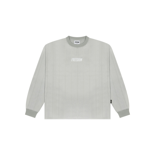 Лонгслив из сетки с логотипом (Grey)
