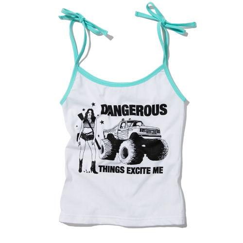 DANGEROUS CROP SLEEVELESS (WHITE MINT)