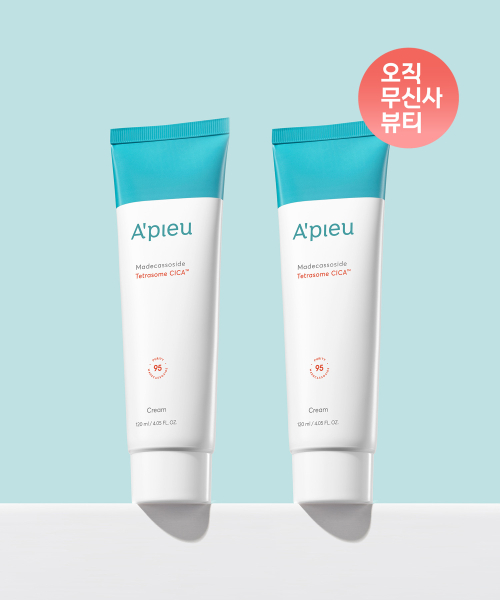 어퓨() [2개] 마데카소사이드 테트라좀 시카 크림 (대용량) 120ml (+화이트 메쉬 파우치 증정) 상품 이미지