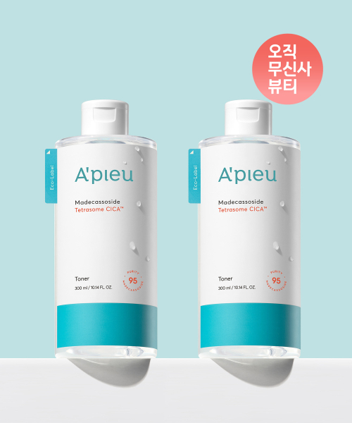 어퓨() [2개] 마데카소사이드 테트라좀 시카 토너 300ml (+화이트 메쉬 파우치 증정) 상품 이미지