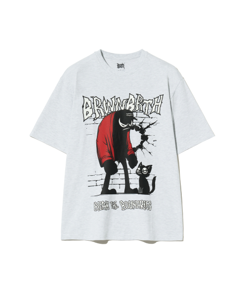 Tシャツ・カットソー BROWNBREATH FURY TEE ASH BJMMST035AS 브라운브레스(BROWNBREATH) FURY TEE - ASH - 사이즈 & 후기