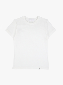 P ESSENTIAL FITTED TEE_WHITE